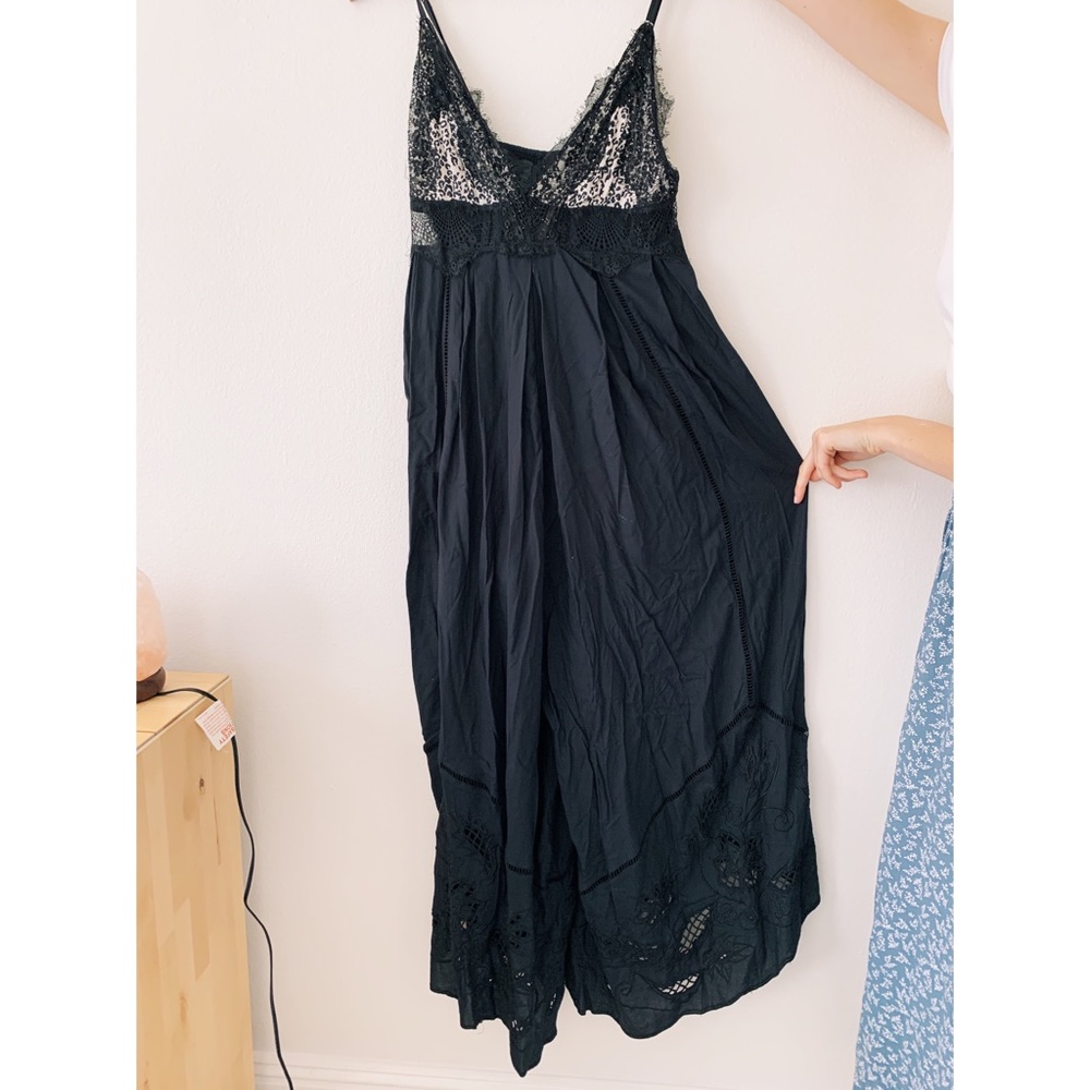 Free people lace detail jumpsuit size XS